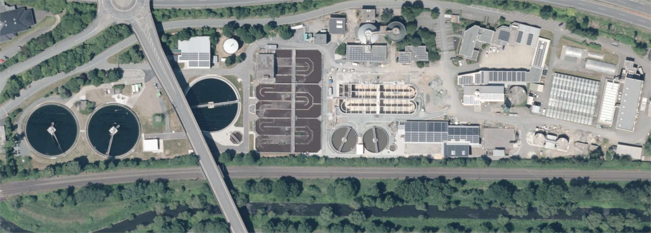 Kläranlage Luftbild2 - ESi Siegen